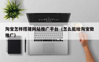 滦南淘宝怎样搭建网站推广平台（怎么能给淘宝做推广）